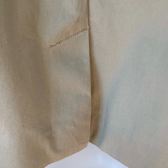 Joan Rivers (QVC) Double Breasted Short Trench Coat ~ Khaki Cotton ~ Size M - Picture 8 of 16